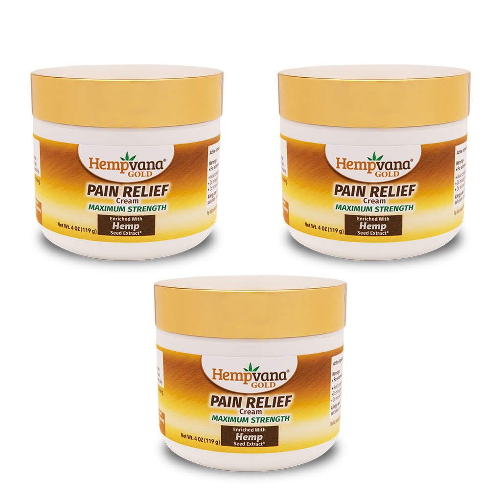 Hempvana Gold Pain Relief Cream 3-Pack